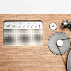 Enceinte sans fil design en noyer LX Platine - La Boite concept