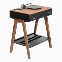 Enceinte sans fil design en noyer LX Platine - La Boite concept