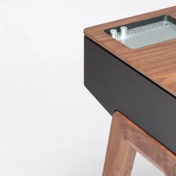 Enceinte sans fil design en noyer LX Platine - La Boite concept