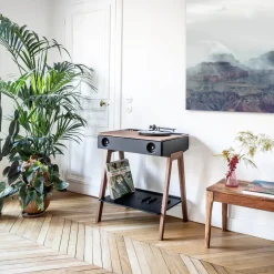 Enceinte sans fil design en noyer LX Platine - La Boite concept