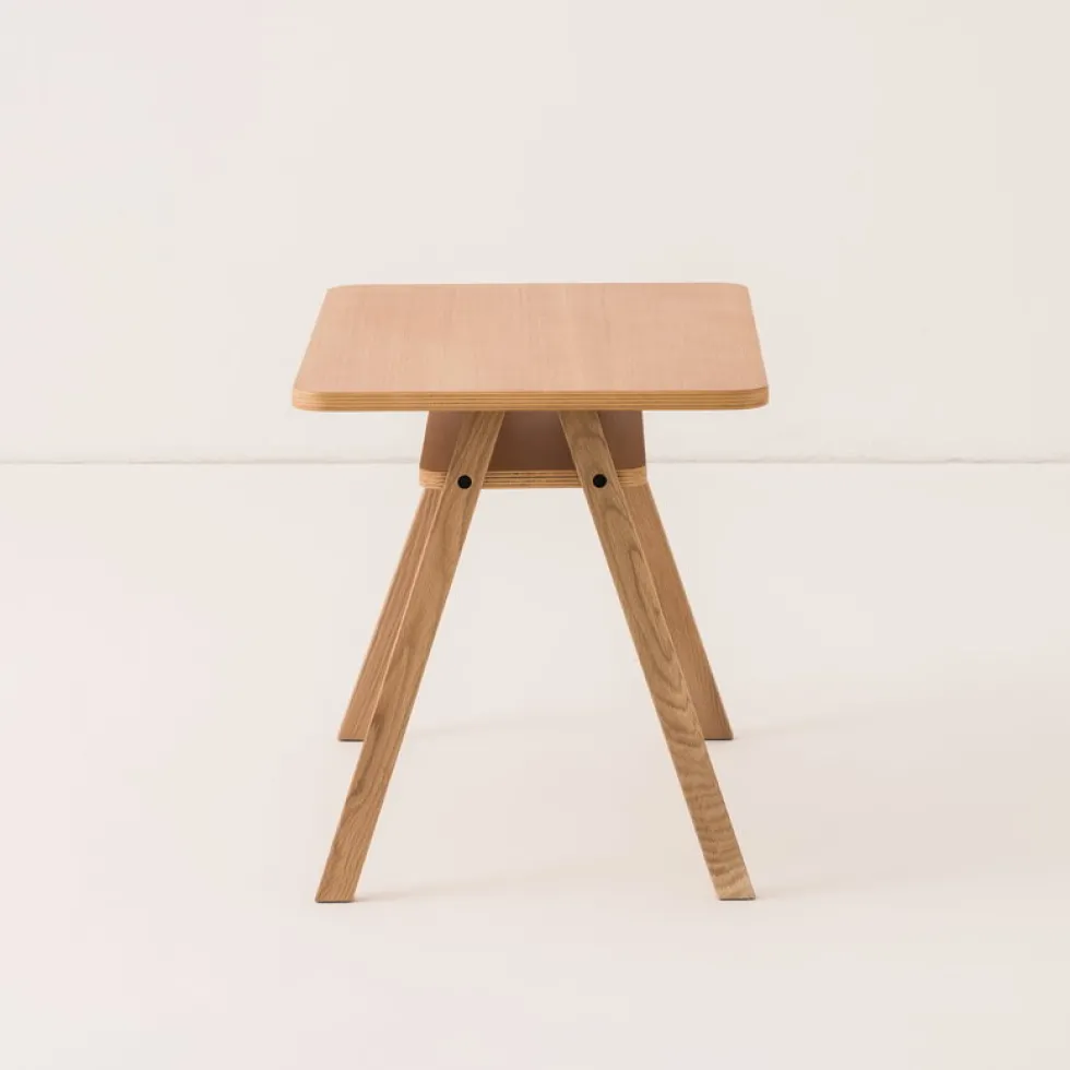Ensemble bureau enfant avec 1 chaise en chêne massif naturel Growing Green - Nobodinoz