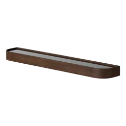 Etagère avec supports en chêne teinté foncé 118cm Epoch - Audo