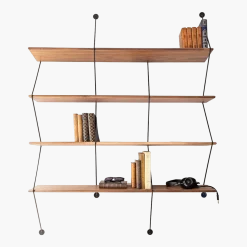 Etagère Climb en noyer 120 cm Noir - La Chance
