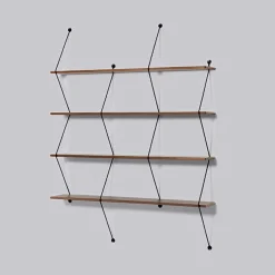 Etagère Climb en noyer 120 cm Noir - La Chance
