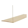 Etagère d'appoint en chêne naturel et ferrure en laiton 80cm Stedge - Woud