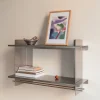 Etagère en acier inoxydable 44x70x21,9cm Tivo - Noo.ma