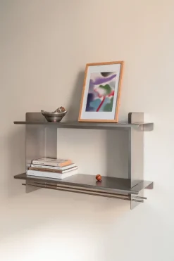 Etagère en acier inoxydable 44x70x21,9cm Tivo - Noo.ma