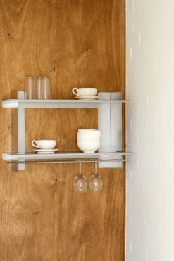 Etagère en acier inoxydable 44x70x21,9cm Tivo - Noo.ma