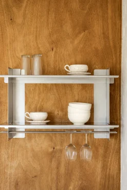 Etagère en acier inoxydable 44x70x21,9cm Tivo - Noo.ma