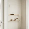 Etagère en chêne naturel et ferrure en laiton 60cm Stedge - Woud