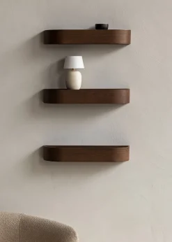 Etagère en chêne teinté foncé 50cm Epoch - Audo