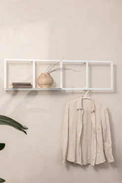 Etagère en métal blanc 122x32cm Rivo - Metallbude