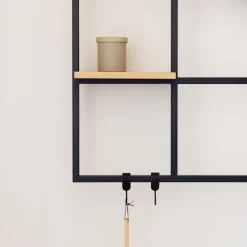 Etagère en métal noir 122x92cm Rivo - Metallbude
