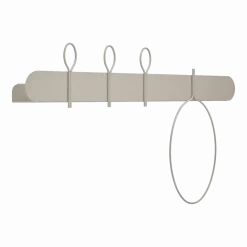 Etagère et porte-serviettes en métal beige Balloon 90 - Meme Design