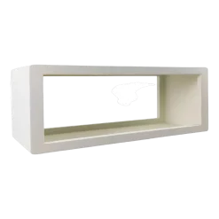 Etagère modulable enduit à la chaux blanc cassé 135x45cm Verona - Pomax