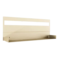 Etagère murale en acier beige cashew 30x76cm Aris - Metallbude