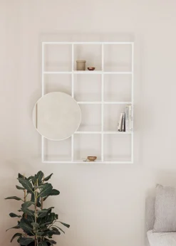 Etagère murale en acier blanc 29,9x20cm Rivo - Metallbude