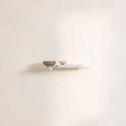 Etagère murale en acier blanc 40x17x2,2cm Lenn - Metallbude