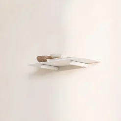 Etagère murale en acier blanc 40x17x2,2cm Lenn - Metallbude