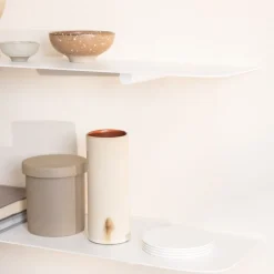 Etagère murale en acier blanc 40x17x2,2cm Lenn - Metallbude