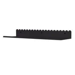 Etagère murale en acier laqué noir mat 50x16x6cm - Nobodinoz