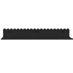 Etagère murale en acier laqué noir mat 50x16x6cm - Nobodinoz