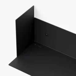 Etagère murale en acier noir graphite 45cm Pli - Tiptoe