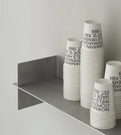 Etagère murale en aluminium brossé 60x20,4x20cm Alu - Normann Copenhagen