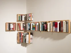 Etagère murale en bois de chêne naturel B-eck1 - Das kleine b