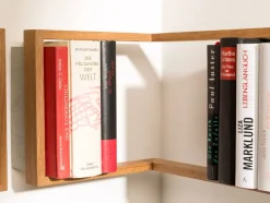 Etagère murale en bois de chêne naturel B-eck1 - Das kleine b