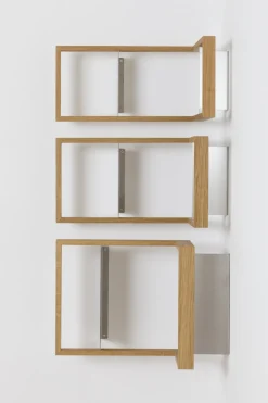 Etagère murale en bois de chêne naturel B-eck1 - Das kleine b
