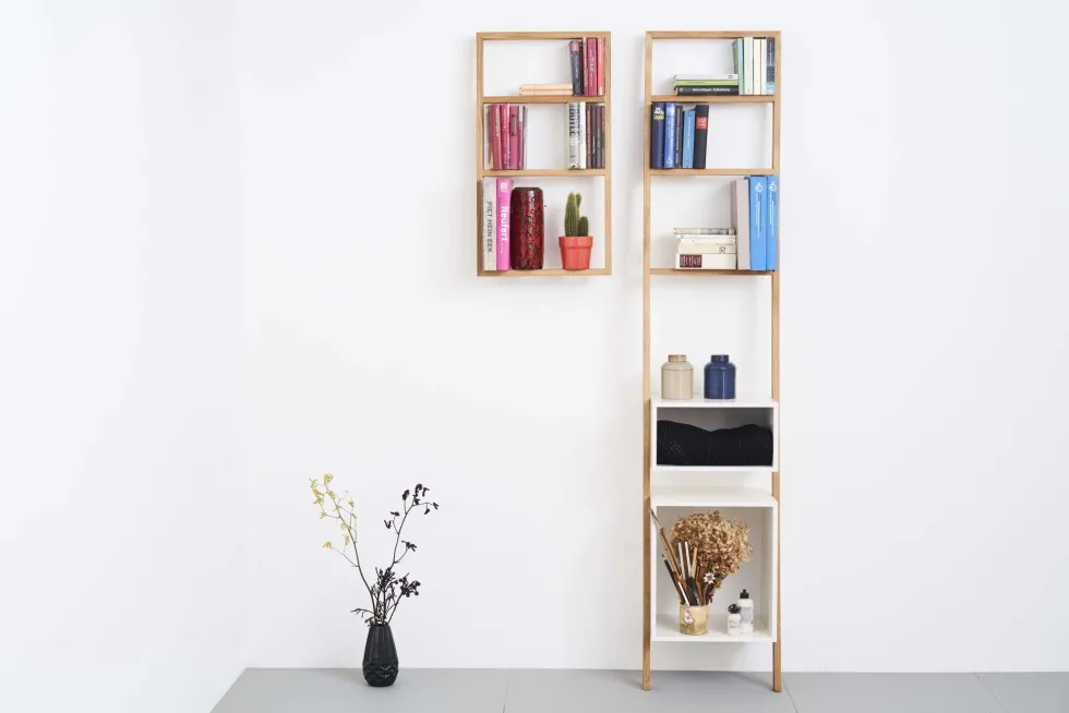 Etagère murale en bois de chêne naturel Bertolt - Das kleine b