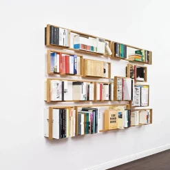 Etagère murale en bois de chêne naturel 25,2x50,5x10,8cm B5 - Das kleine b
