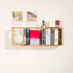 Etagère murale en bois de chêne naturel 22,3x69x9cm B3 - Das kleine b