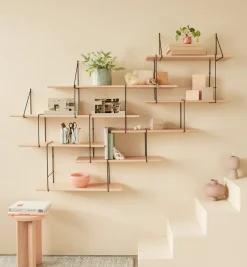Etagère murale en bois de hêtre Link 1 - Studio Hausen