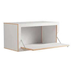 Etagère murale en bouleau teinté blanc 80x40x40cm Fläpps Box - Ambivalenz