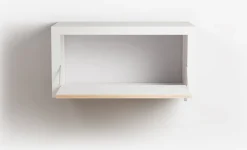 Etagère murale en bouleau teinté blanc 80x40x40cm Fläpps Box - Ambivalenz
