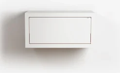 Etagère murale en bouleau teinté blanc 80x40x40cm Fläpps Box - Ambivalenz
