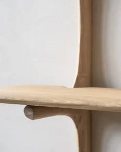 Etagère murale en chêne massif avec finition huilée 100x35x91cm PI - Ethnicraft accessories