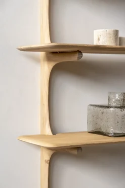 Etagère murale en chêne massif avec finition huilée 100x35x91cm PI - Ethnicraft accessories