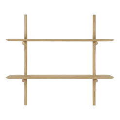 Etagère murale en chêne massif avec finition huilée 100x35x91cm PI - Ethnicraft accessories