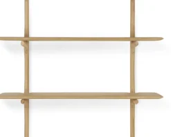 Etagère murale en chêne massif avec finition huilée 100x35x91cm PI - Ethnicraft accessories