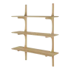 Etagère murale en chêne massif avec finition huilée 100x35x126cm PI - Ethnicraft accessories