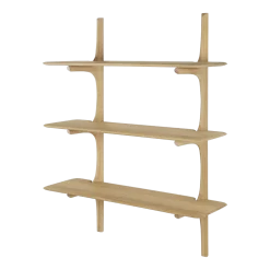 Etagère murale en chêne massif avec finition huilée 100x35x126cm PI - Ethnicraft accessories