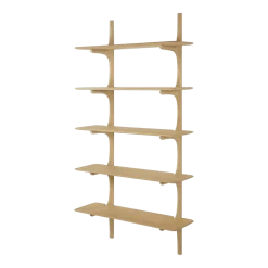 Etagère murale en chêne massif finition huilée 100x35x196cm PI - Ethnicraft accessories