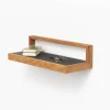 Etagère murale en chêne naturel et linoléum anthracite 60x23x15cm Buck - das kleine b