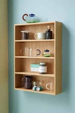Etagère murale en chêne 3 tablettes 50 x 14 cm - Hübsch