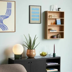 Etagère murale en chêne 3 tablettes 50 x 14 cm - Hübsch