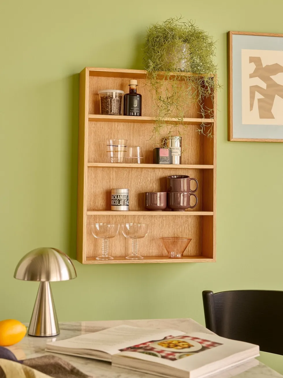 Etagère murale en chêne 3 tablettes 50 x 14 cm - Hübsch