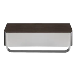 Etagère murale en inox et palissandre 45x28cm Judd - RED Edition